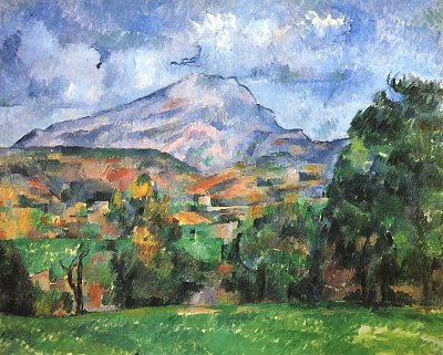Montagne Saint Victoire von Paul Cezanne als Kunstdruck auf Leinwand