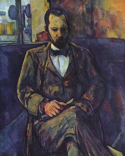Portrait des Ambroise Vollard von Paul Cezanne als Kunstdruck auf Leinwand