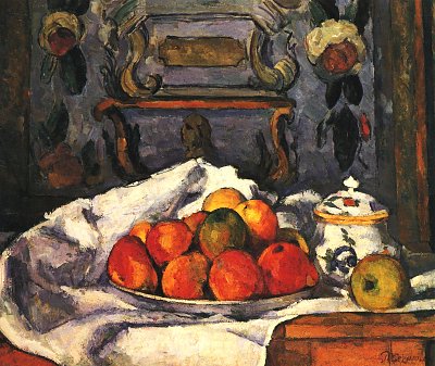 Stillleben Schale mit aepfeln von Paul Cezanne als Kunstdruck auf Leinwand