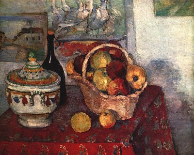 Stillleben mit Suppenterrine von Paul Cezanne als Kunstdruck auf Leinwand