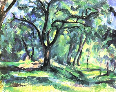 Waldstueck von Paul Cezanne als Kunstdruck auf Leinwand