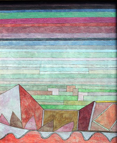 Blick in das Fruchtland von Paul Klee als Kunstdruck auf Leinwand