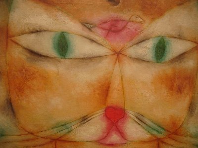 Cat and Bird von Paul Klee als Kunstdruck auf Leinwand