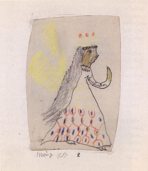 Kunstdruck Christkind mit gelben Fluegeln von Paul Klee als Leinwandbild