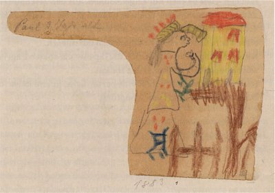 Christkind ohne Fluegel von Paul Klee als Kunstdruck auf Leinwand