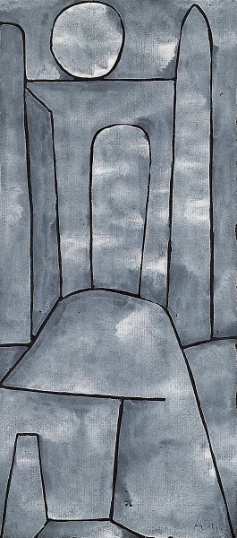 Kunstdruck Ein Tor von Paul Klee als Leinwandbild