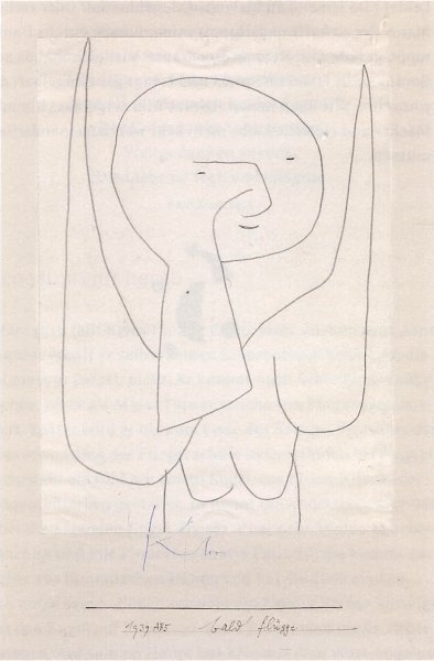 Kunstdruck Engel bald fluegge von Paul Klee als Leinwandbild