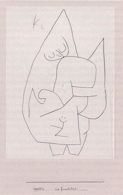 Engel befruchtet von Paul Klee als Kunstdruck auf Leinwand