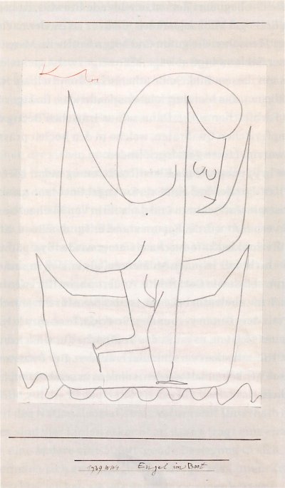 Engel im Boot von Paul Klee als Kunstdruck auf Leinwand
