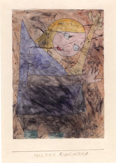 Engel noch tastend von Paul Klee als Kunstdruck auf Leinwand