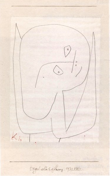 Kunstdruck Engel voller Hoffnung von Paul Klee als Leinwandbild
