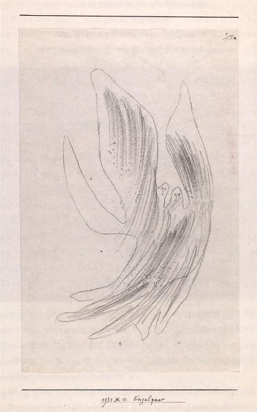 Kunstdruck Engelpaar von Paul Klee als Leinwandbild