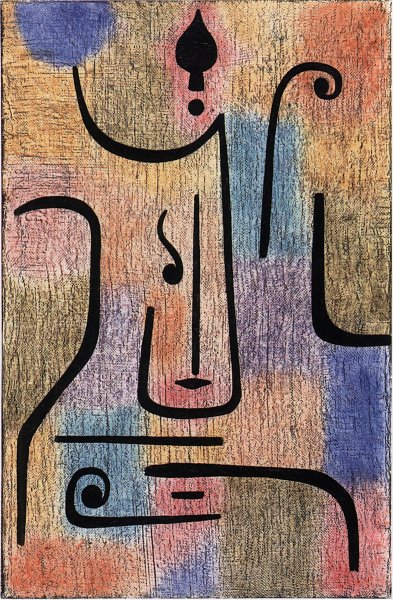 Kunstdruck Erzengel von Paul Klee als Leinwandbild
