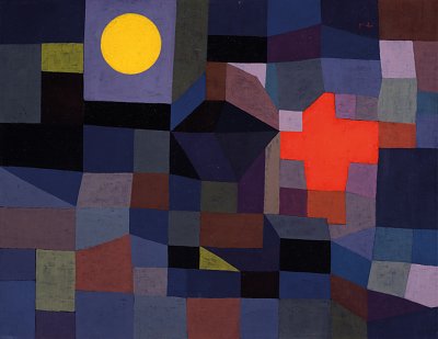 Fire at Full Moon von Paul Klee als Kunstdruck auf Leinwand