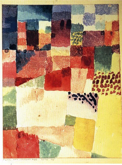 Hammamet von Paul Klee als Kunstdruck auf Leinwand