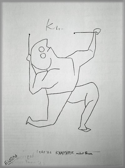 Knauer paukt von Paul Klee als Kunstdruck auf Leinwand