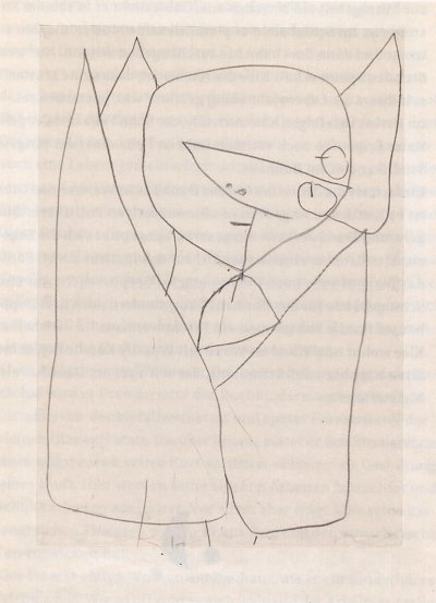 Krise eines Engels II von Paul Klee als Kunstdruck auf Leinwand