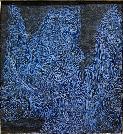 La nuit de Walpurgis von Paul Klee als Kunstdruck auf Leinwand