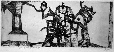 Luftschloss von Paul Klee als Kunstdruck auf Leinwand
