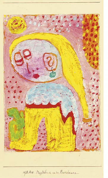 Kunstdruck Magdalena vor der Bekehrung von Paul Klee als Leinwandbild