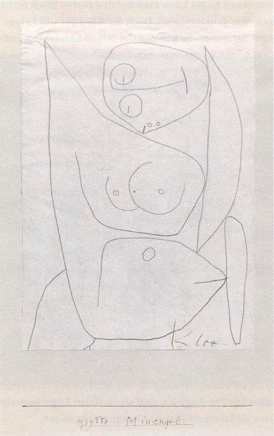 Miss Engel von Paul Klee als Kunstdruck auf Leinwand