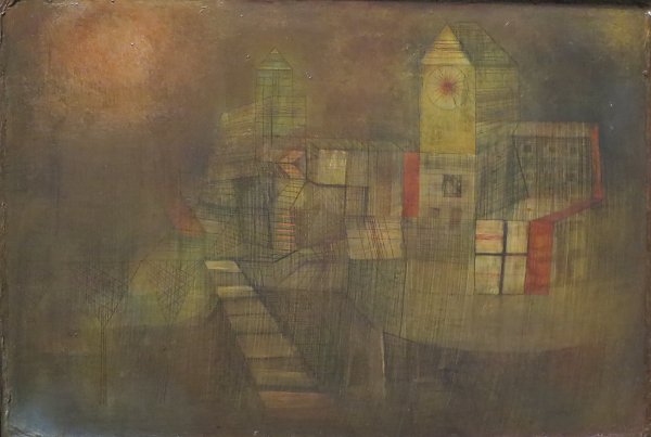 Kunstdruck Small Village in the Autumn Sun von Paul Klee als Leinwandbild