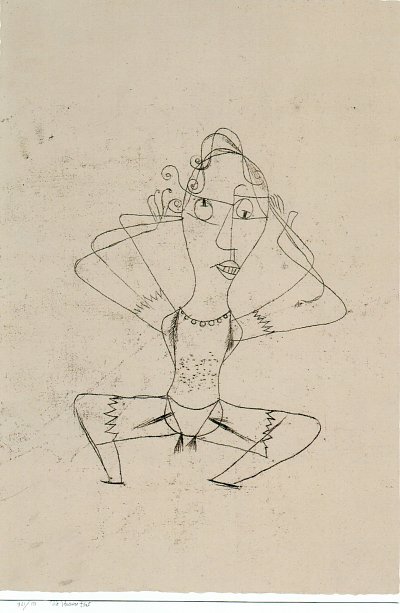 The Trumpet Sounds von Paul Klee als Kunstdruck auf Leinwand