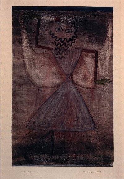 Trinkender Engel von Paul Klee als Kunstdruck auf Leinwand