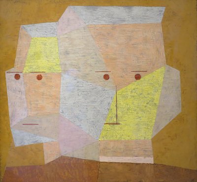 Two Heads von Paul Klee als Kunstdruck auf Leinwand