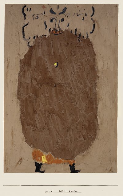 Wuesten Raeuber von Paul Klee als Kunstdruck auf Leinwand