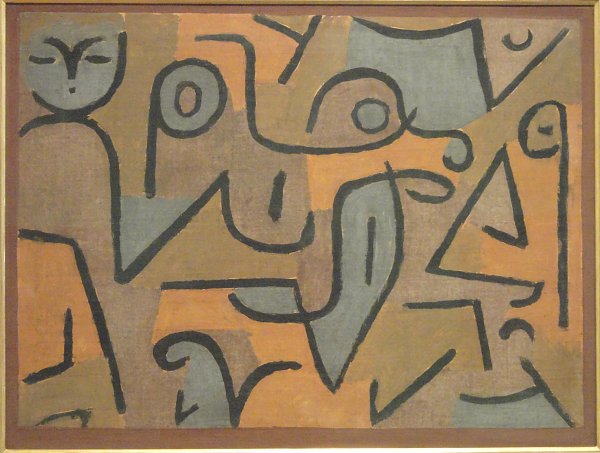 Kunstdruck Young Moe von Paul Klee als Leinwandbild
