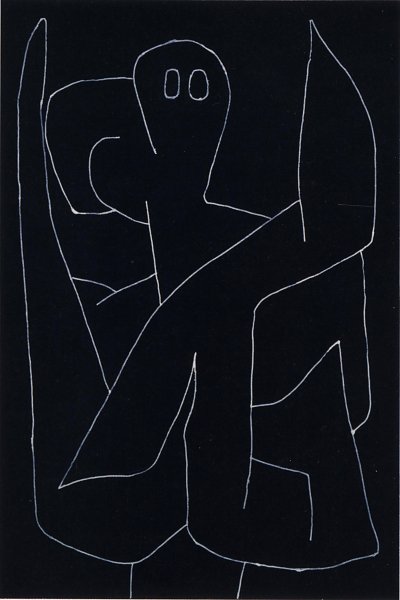 wachsamer Engel von Paul Klee als Kunstdruck auf Leinwand