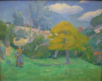 Bretonin auf dem Weg zum Waschplatz von Paul Serusier als Kunstdruck auf Leinwand