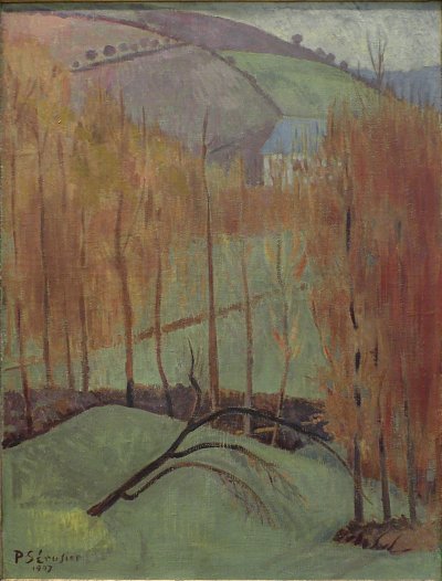 La colline aux platanes von Paul Serusier als Kunstdruck auf Leinwand