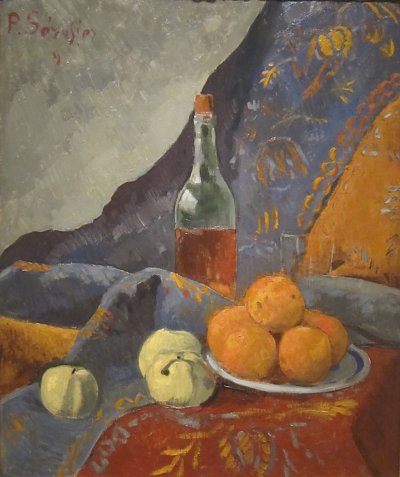 Still Life with Bottle and Fruit von Paul Serusier als Kunstdruck auf Leinwand