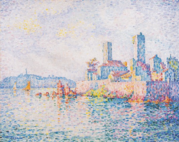 Kunstdruck Antibes die Tuerme von Paul Signac als Leinwandbild