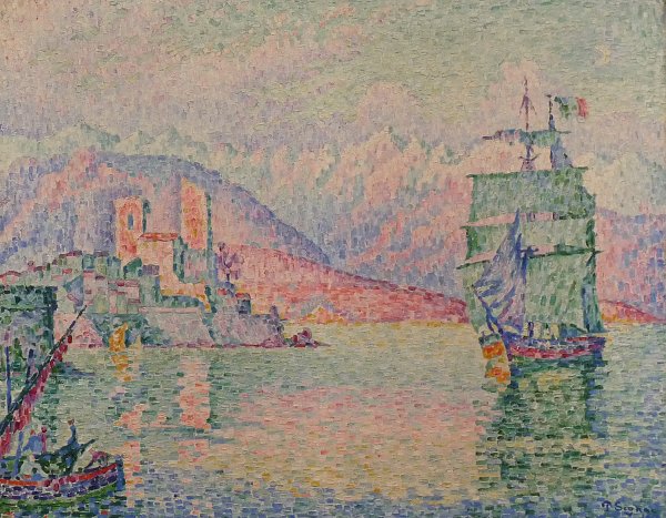 Kunstdruck Antibes le soir von Paul Signac als Leinwandbild