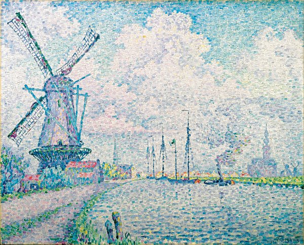 Kunstdruck Canal of Overschie von Paul Signac als Leinwandbild