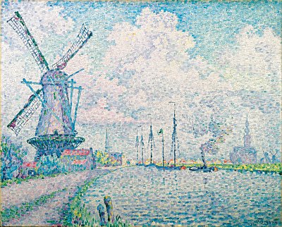Canal of Overschie von Paul Signac als Kunstdruck auf Leinwand