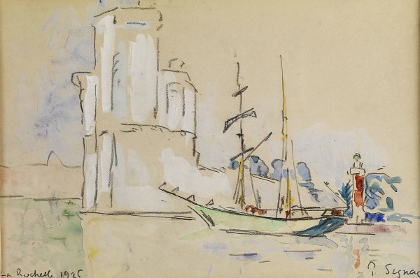 Kunstdruck La Rochelle von Paul Signac als Leinwandbild