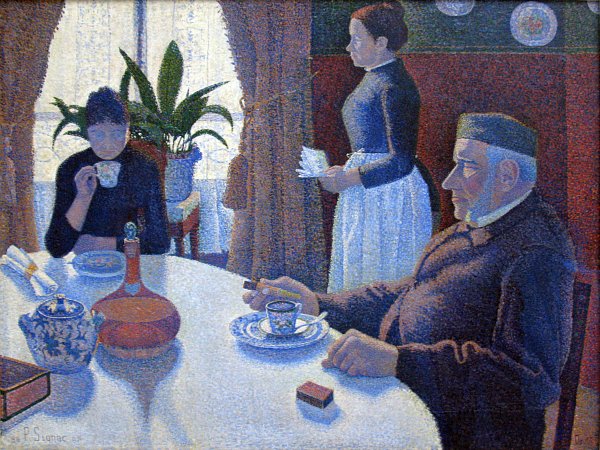 Kunstdruck La salle a manger von Paul Signac als Leinwandbild