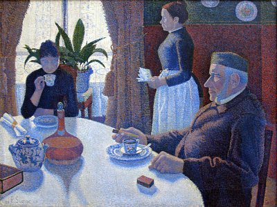 La salle a manger von Paul Signac als Kunstdruck auf Leinwand