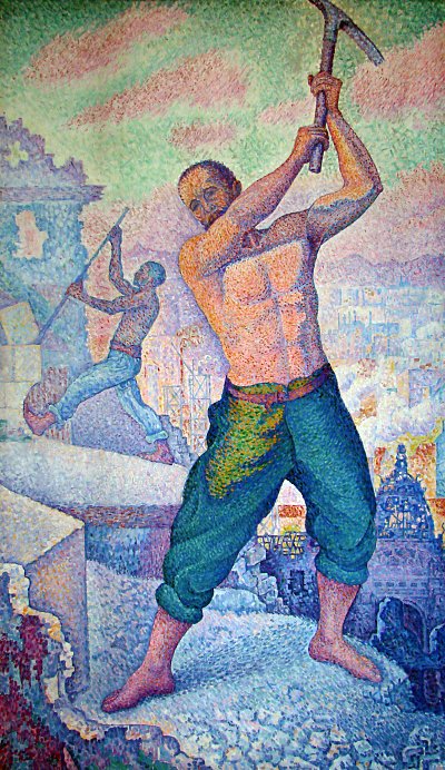 Le Demolisseur von Paul Signac als Kunstdruck auf Leinwand