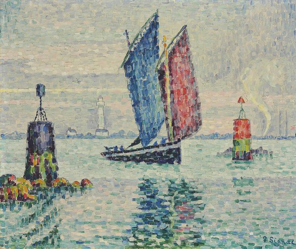 Kunstdruck Le Sardinier Locmalo von Paul Signac als Leinwandbild