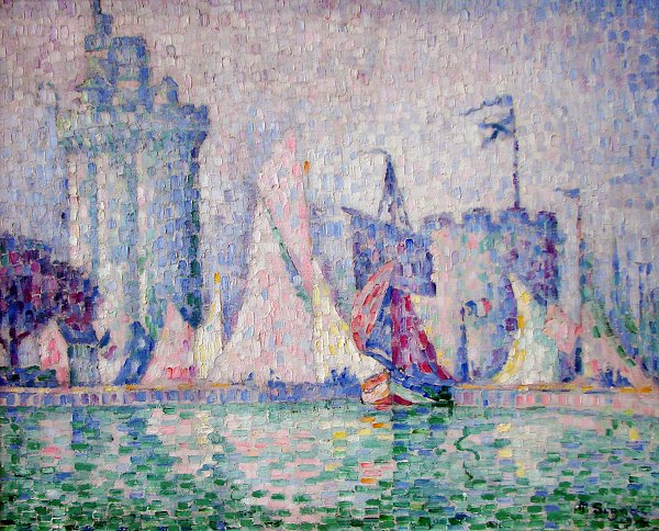 Kunstdruck Le port de la Rochelle von Paul Signac als Leinwandbild