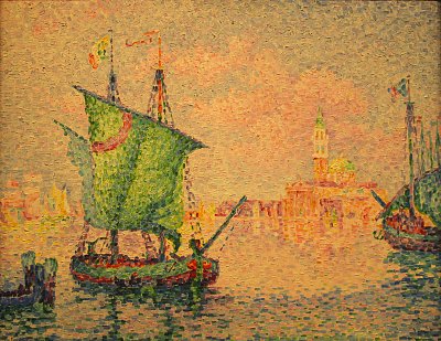 Paul Signac_Venedig die rosa Wolke von Paul Signac als Kunstdruck auf Leinwand