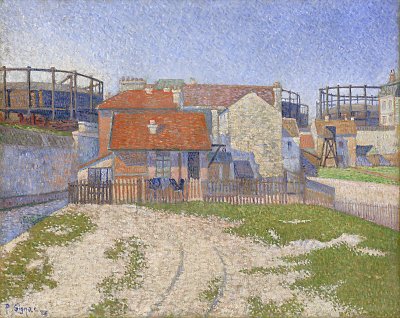 Paul_Signac_ _Gasometers_at_Clichy_ _Google_Art_Project von Paul Signac als Kunstdruck auf Leinwand