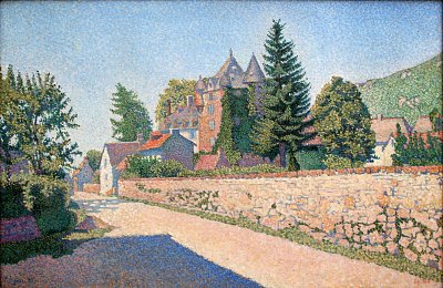 Paul_Signac_ _Le_Chateau_de_Comblat von Paul Signac als Kunstdruck auf Leinwand