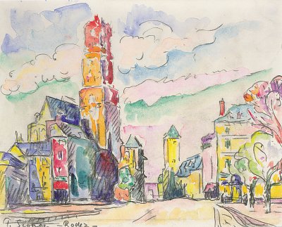 Paul_Signac_ _Rodez von Paul Signac als Kunstdruck auf Leinwand