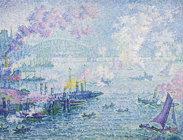 Kunstdruck Paul_Signac_ _The_Port_of_Rotterdam_ _Google_Art_Project von Paul Signac als Leinwandbild
